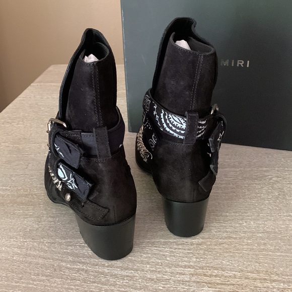 AMIRI Women Bandana Buckle Boots - Picture 4 of 10